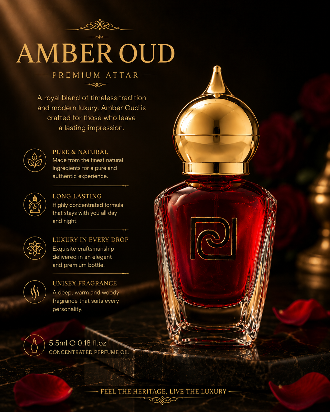 AMBER OUD 5.5 ML ATTAR