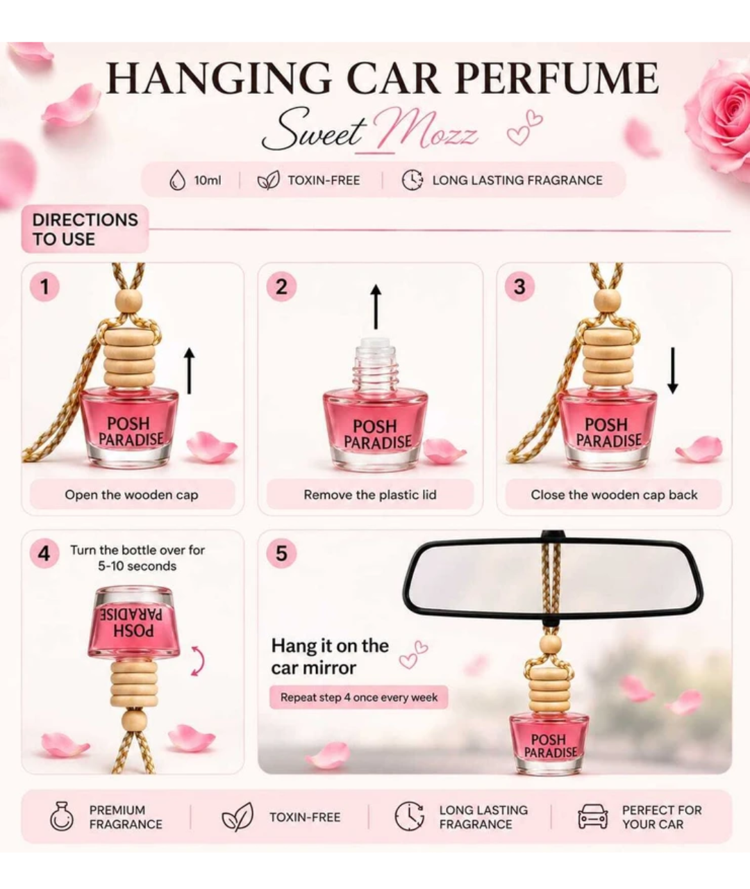 SWEET MOZZ CAR PERFUME 15 ML
