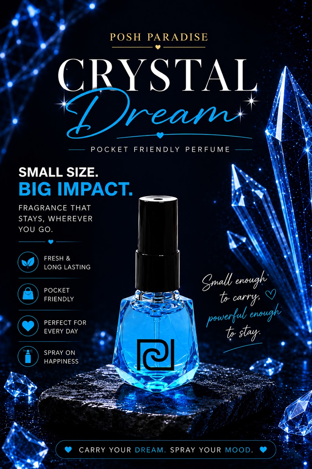 AQUA BLUE POCKET PERFUME 10ML