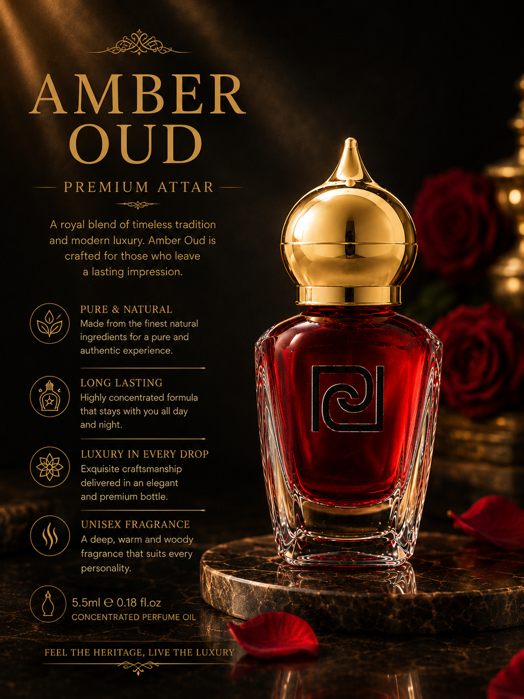 AMBER OUD 5.5 ML ATTAR